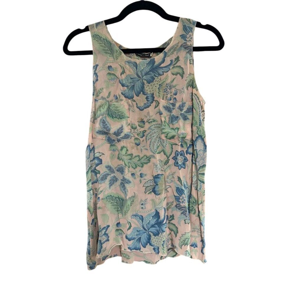 Emporio Armani Women's Floral Sleeveless Blouse Multicolor Size 46